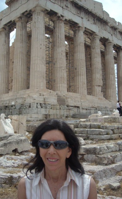 Jane Wakefield at the Acropolis